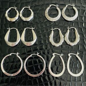 Sale ! Sterling Silver Hoop Shrimp Earrings Starting at $20